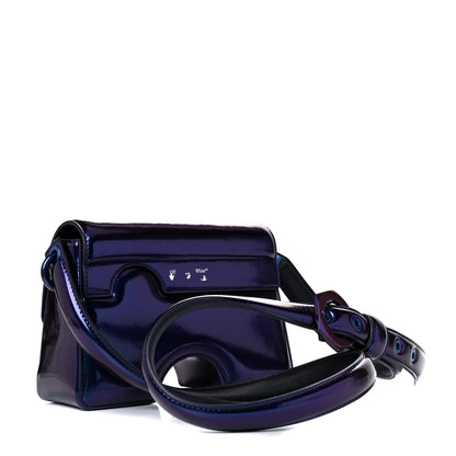 Off-White OFF WHITE Iridescent PU Burrow 22 Shoulder Bag Latex Blue 3 of 16
