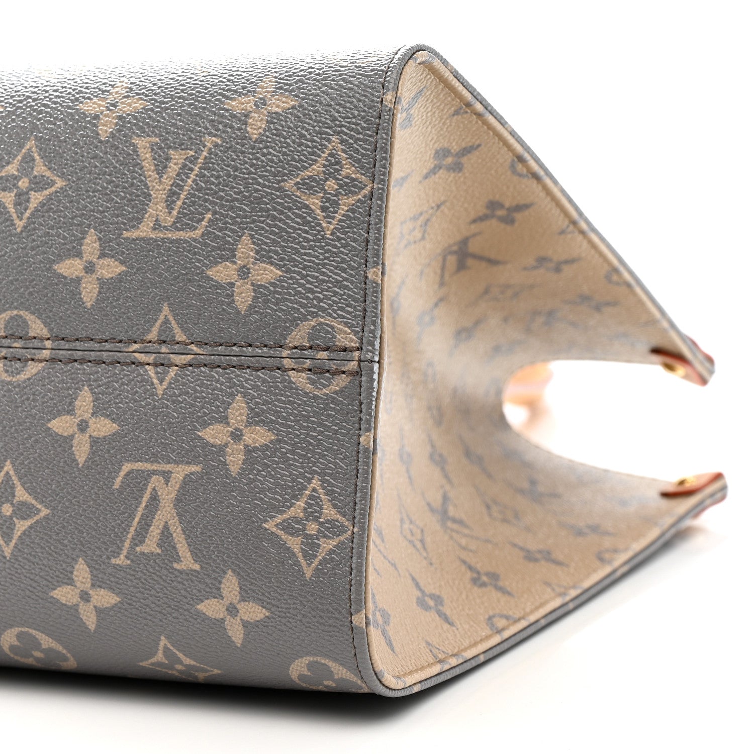 Louis Vuitton Monogram Onthego MM Trianon Gray 9 of 10