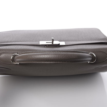 Hermes Taurillon Clemence Kelly Retourne 32 Etain 33 of 33