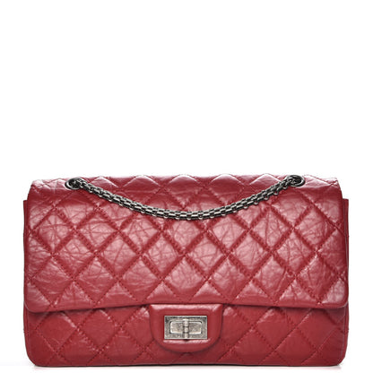 Chanel Aged Calfskin Quilted 2.55 Reissue 227 Flap Red 1 of 8