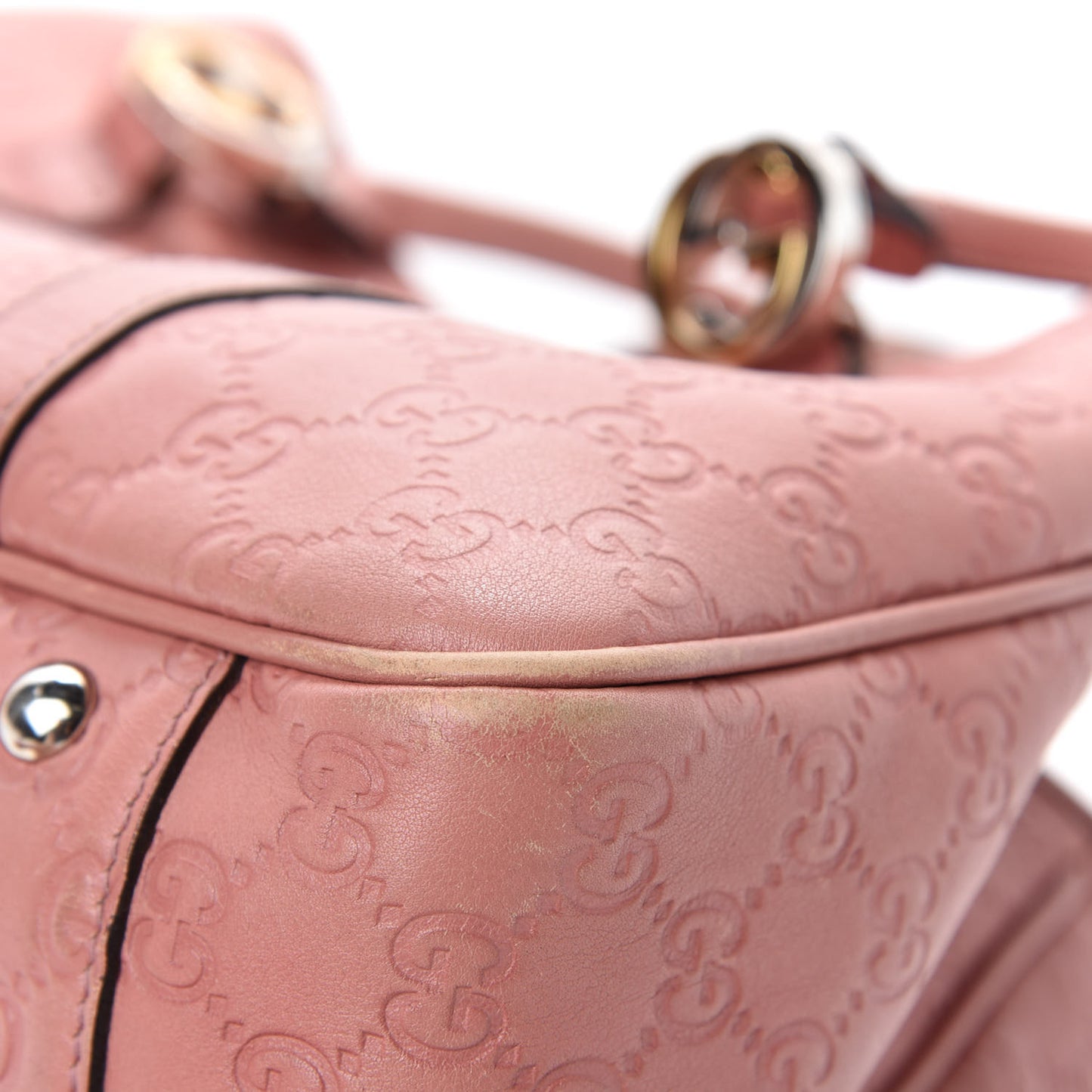 Guccissima Medium GG Twins Tote Pink