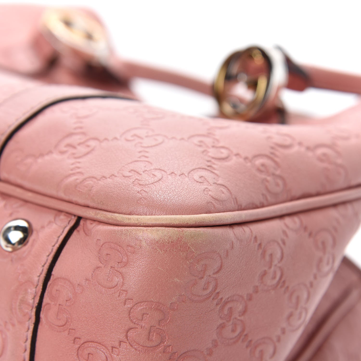 Gucci Guccissima Medium GG Twins Tote Pink 11 of 21