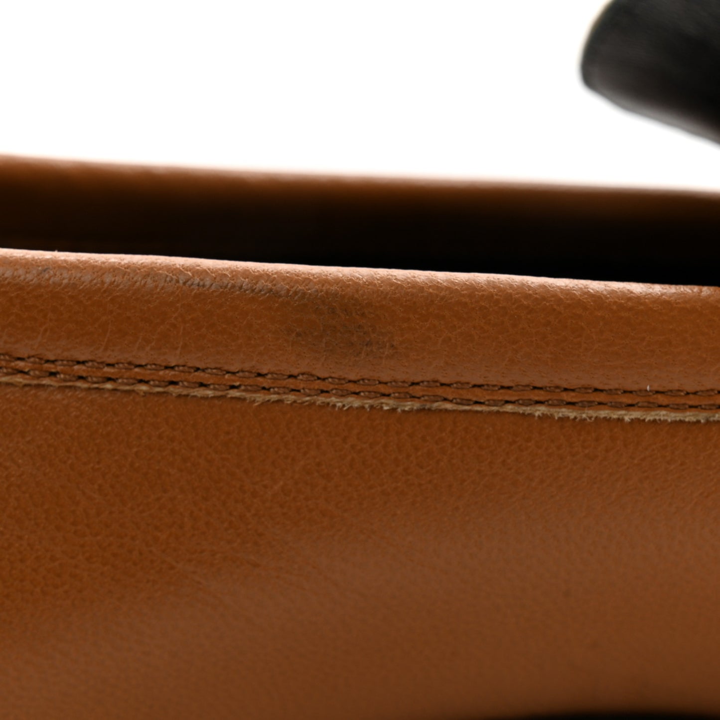 Goatskin Womens Paris Loafers 37.5 Naturel Black
