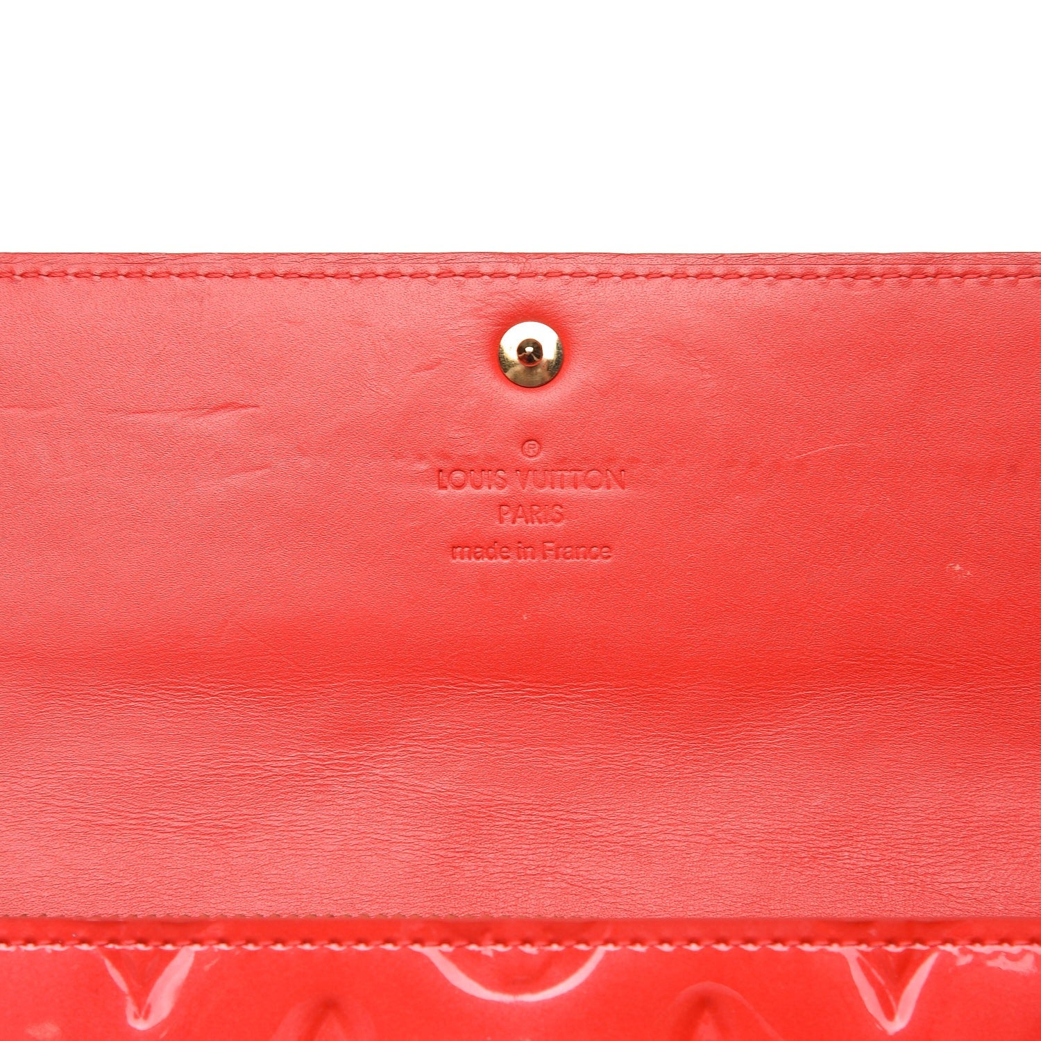 Louis Vuitton Vernis Sarah Wallet Rouge Grenadine 6 of 7