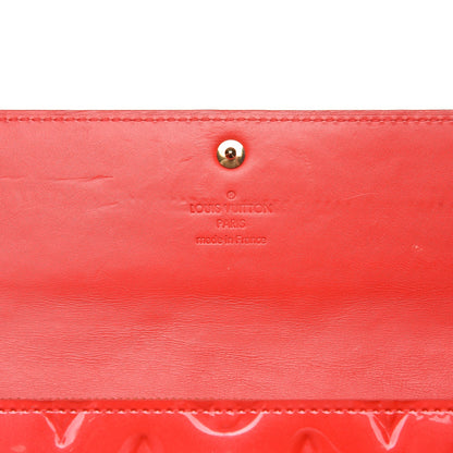 Louis Vuitton Vernis Sarah Wallet Rouge Grenadine 6 of 7