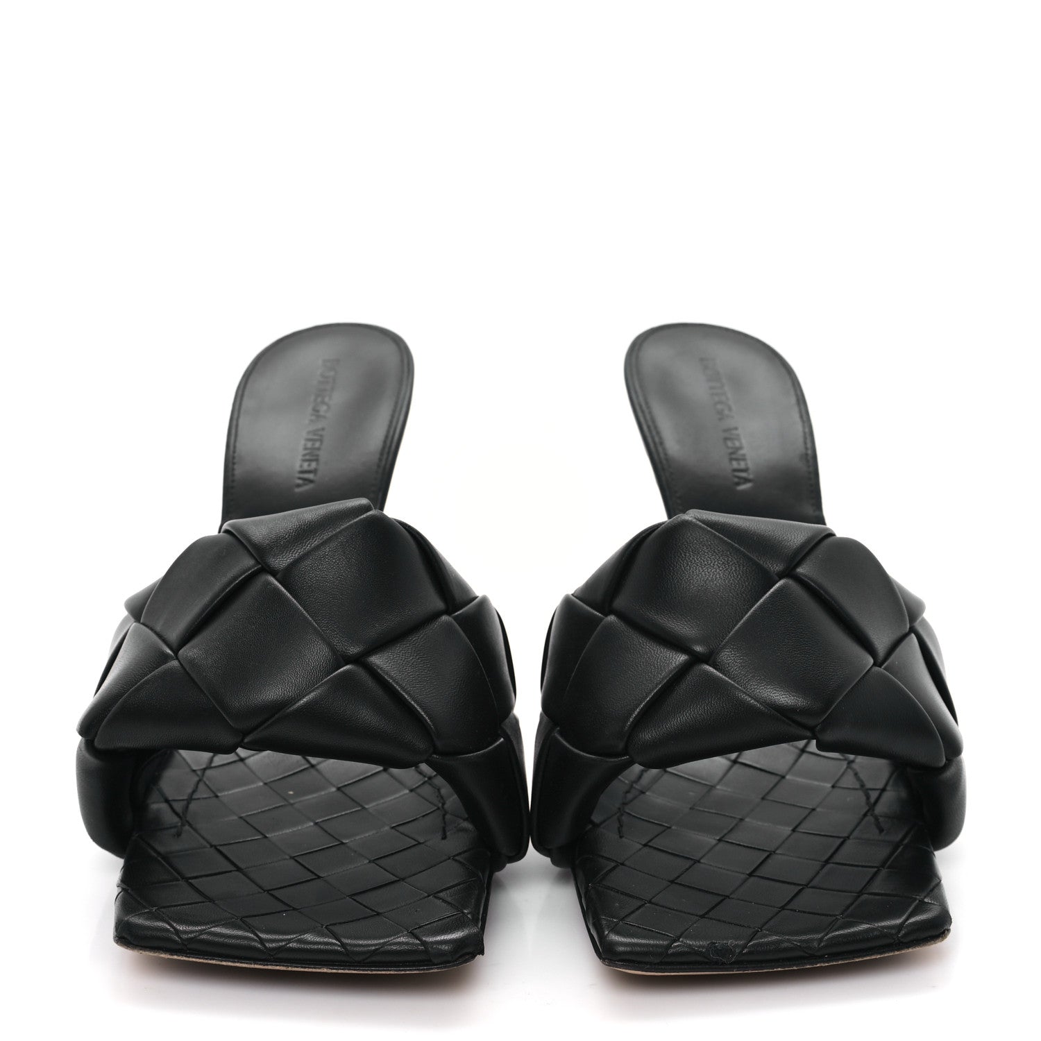 Bottega Veneta Nappa Maxi Intrecciato Lido Mule Sandals 40 Black 3 of 10