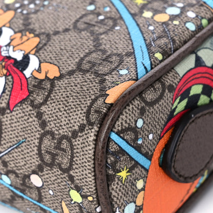 Gucci X DISNEY GG Supreme Monogram Donald Duck Interlocking G Shoulder Bag Beige Multicolor New Acero 14 of 14