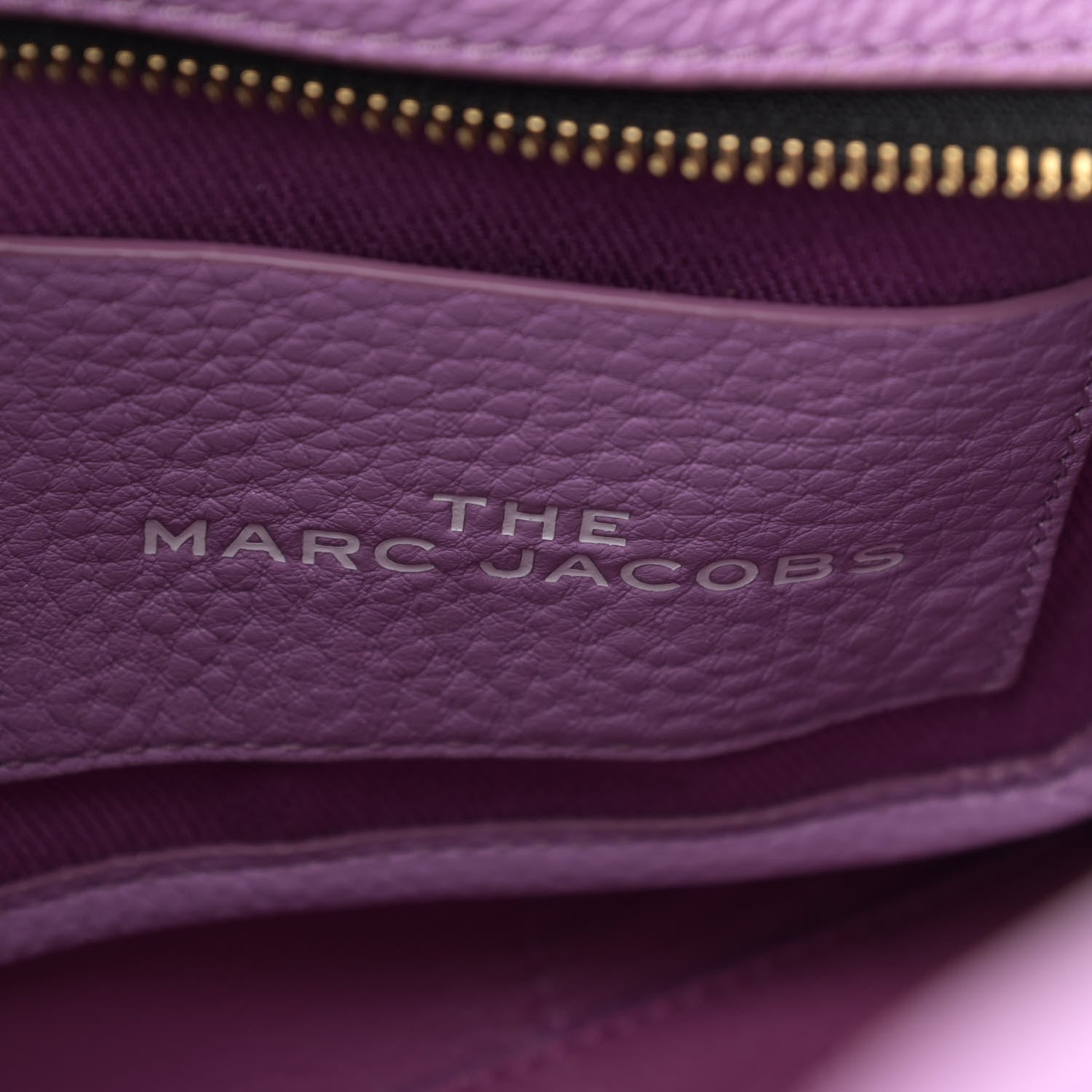 Marc Jacobs Grained Calfskin Small The Tote Bag Regal Orchid 6 of 14