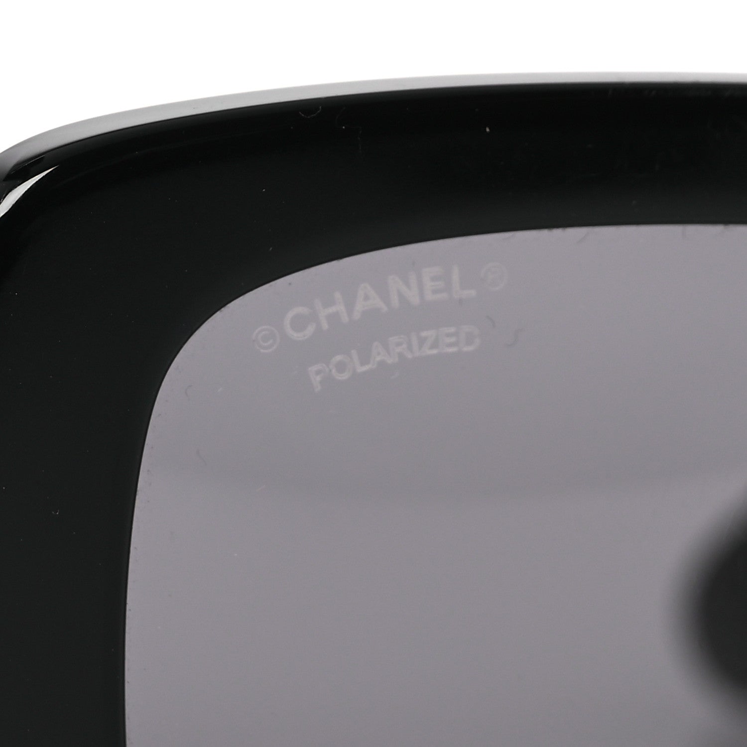 Chanel Acetate Quilted CC Rectangle Sunglasses 5483-A Black 7 of 8