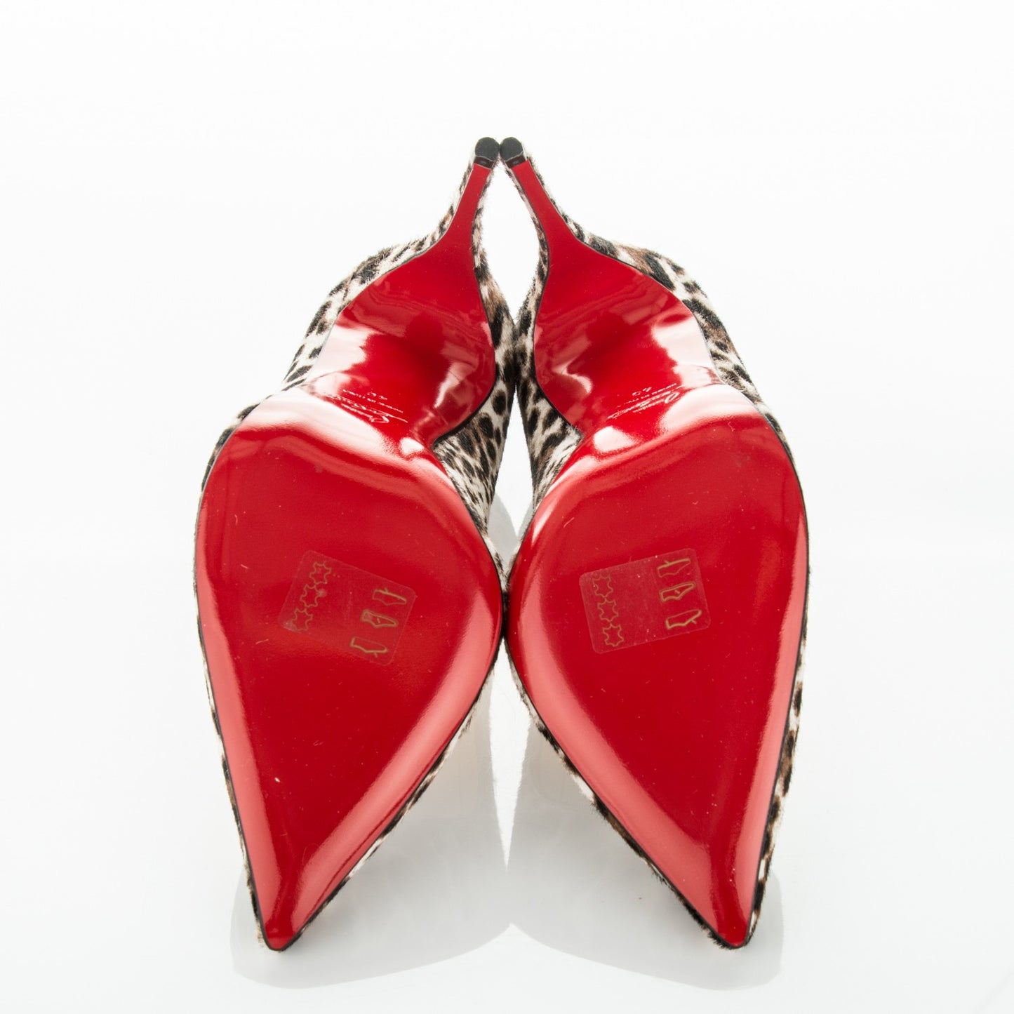 Calf Hair Leopard Print Pigalle Follies 100 Pumps 40 Brown White