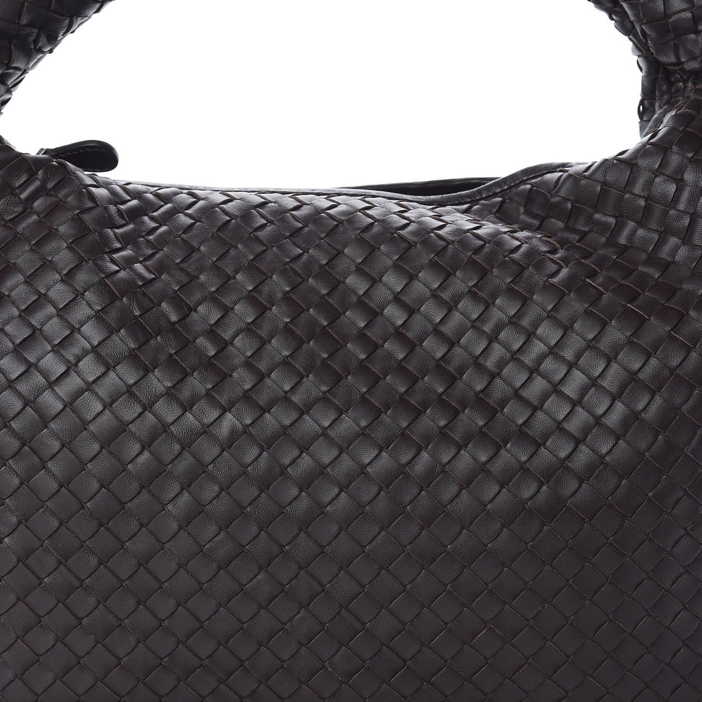 Nappa Intrecciato Large Veneta Hobo Ebano
