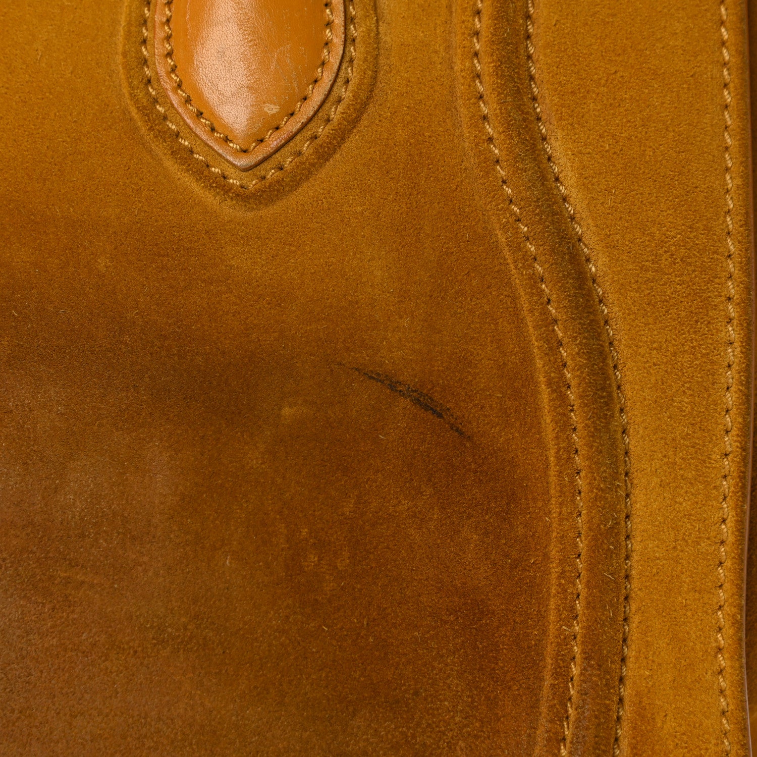 Celine Suede Medium Phantom Luggage Amber 14 of 29