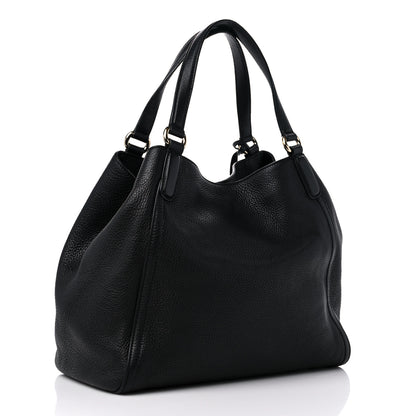 Gucci Pebbled Calfskin Medium Soho Shoulder Bag Black 2 of 18
