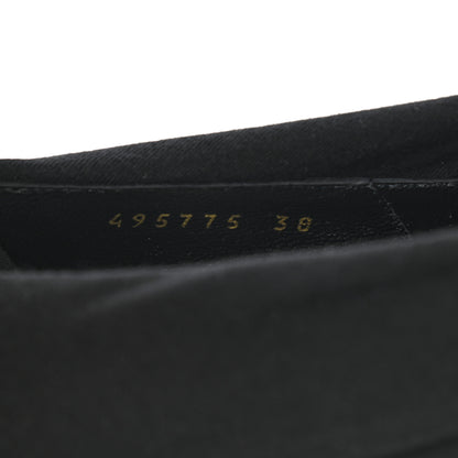 Balenciaga Jersey Crepe Political Campaign Logo Knife 115 Pointed Pumps 38 Black White Rouge 8 of 11