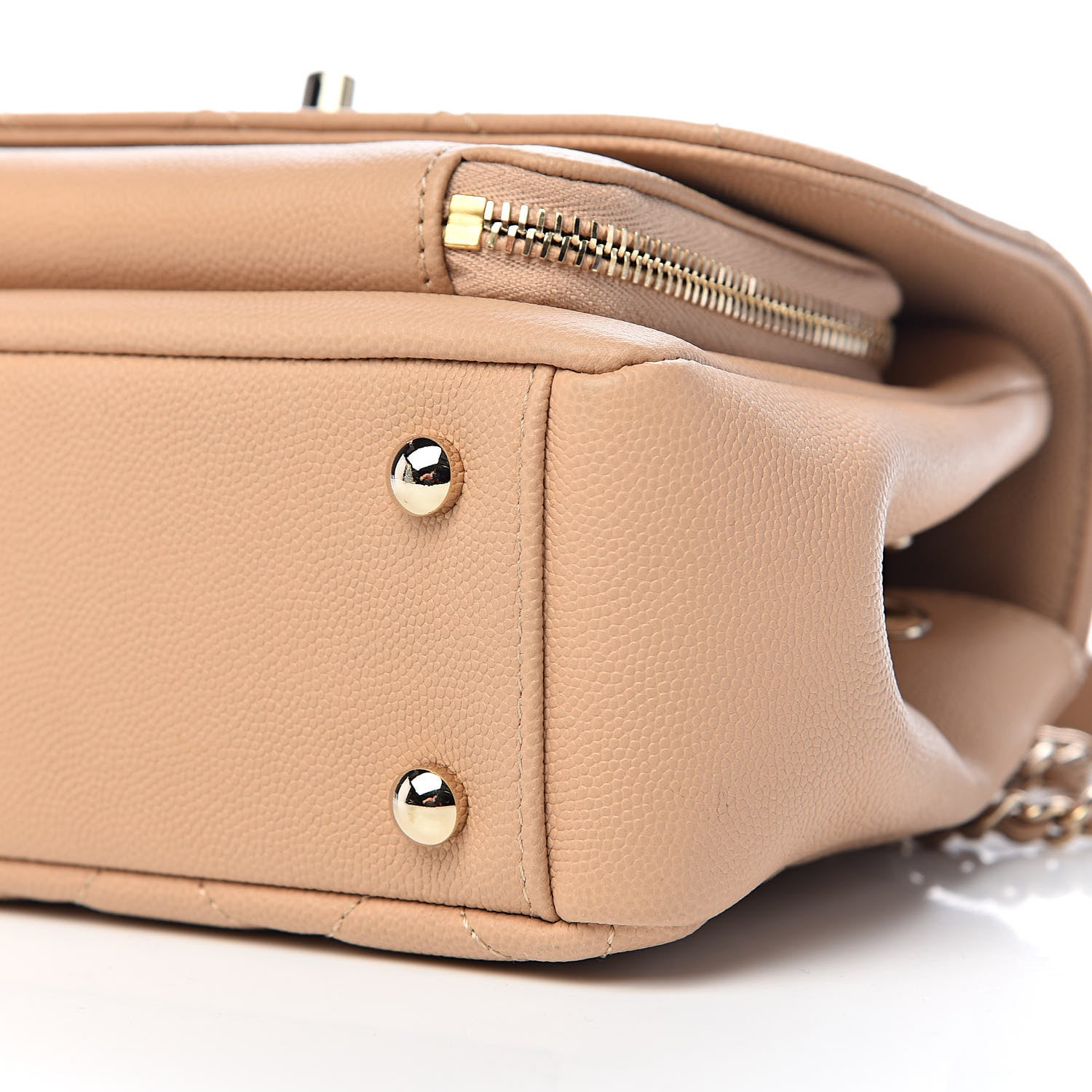 Chanel Caviar Quilted Small Business Affinity Flap Beige 11 of 12