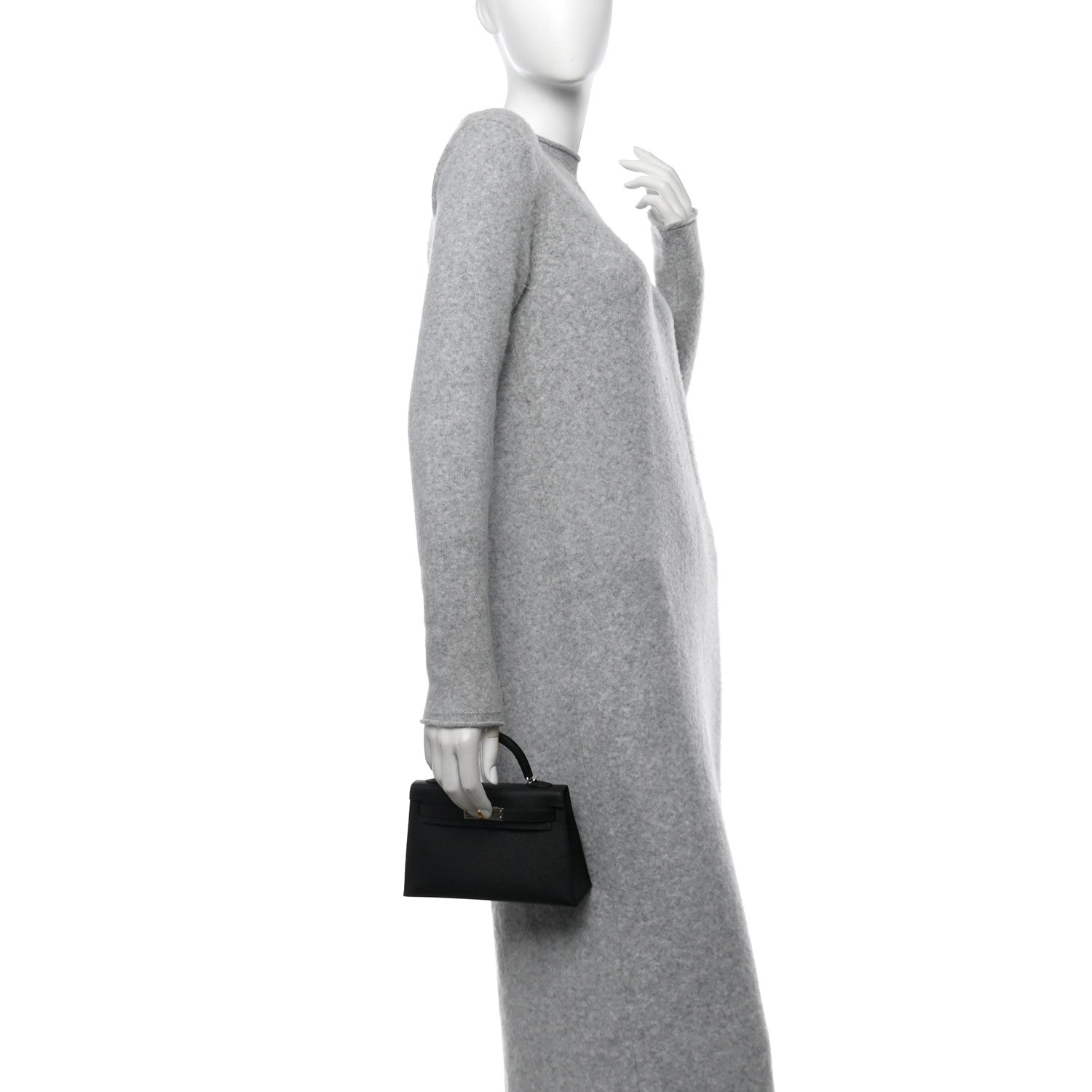 Hermes Epsom Mini Kelly Sellier 20 Black 2 of 11