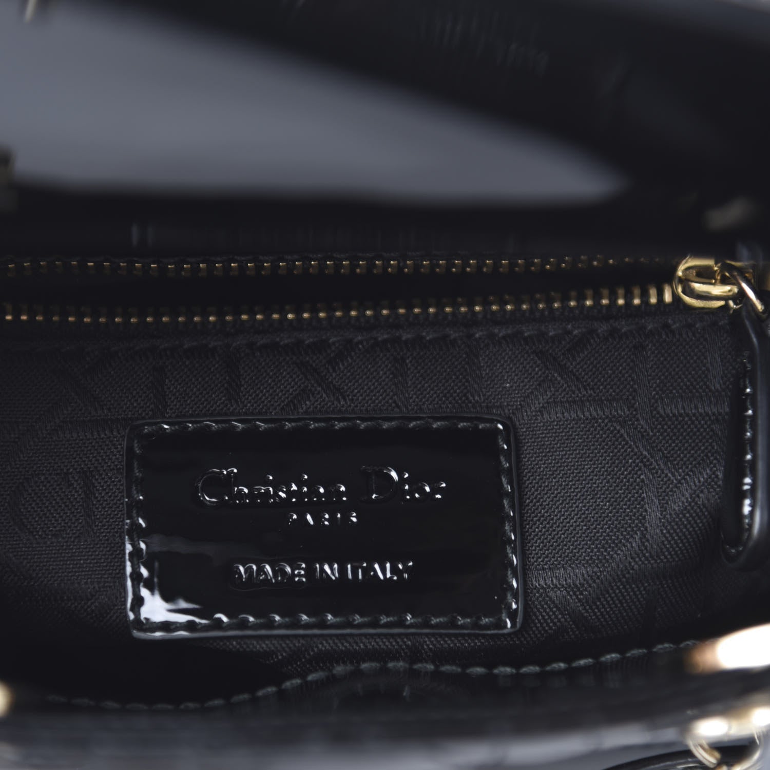 Christian Dior Patent Cannage Mini Lady Dior Black 8 of 11