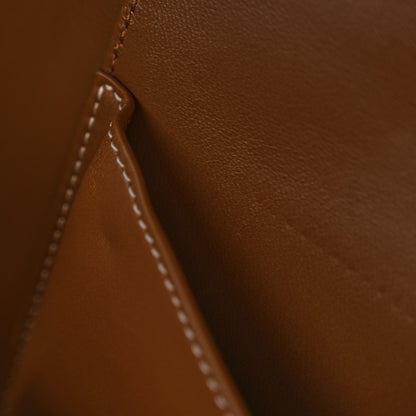 Loro Piana Calfskin Wool Cashmere Close Up Cardo Extra Bag L27 Golden Chestnut Sun Gold 10 of 12