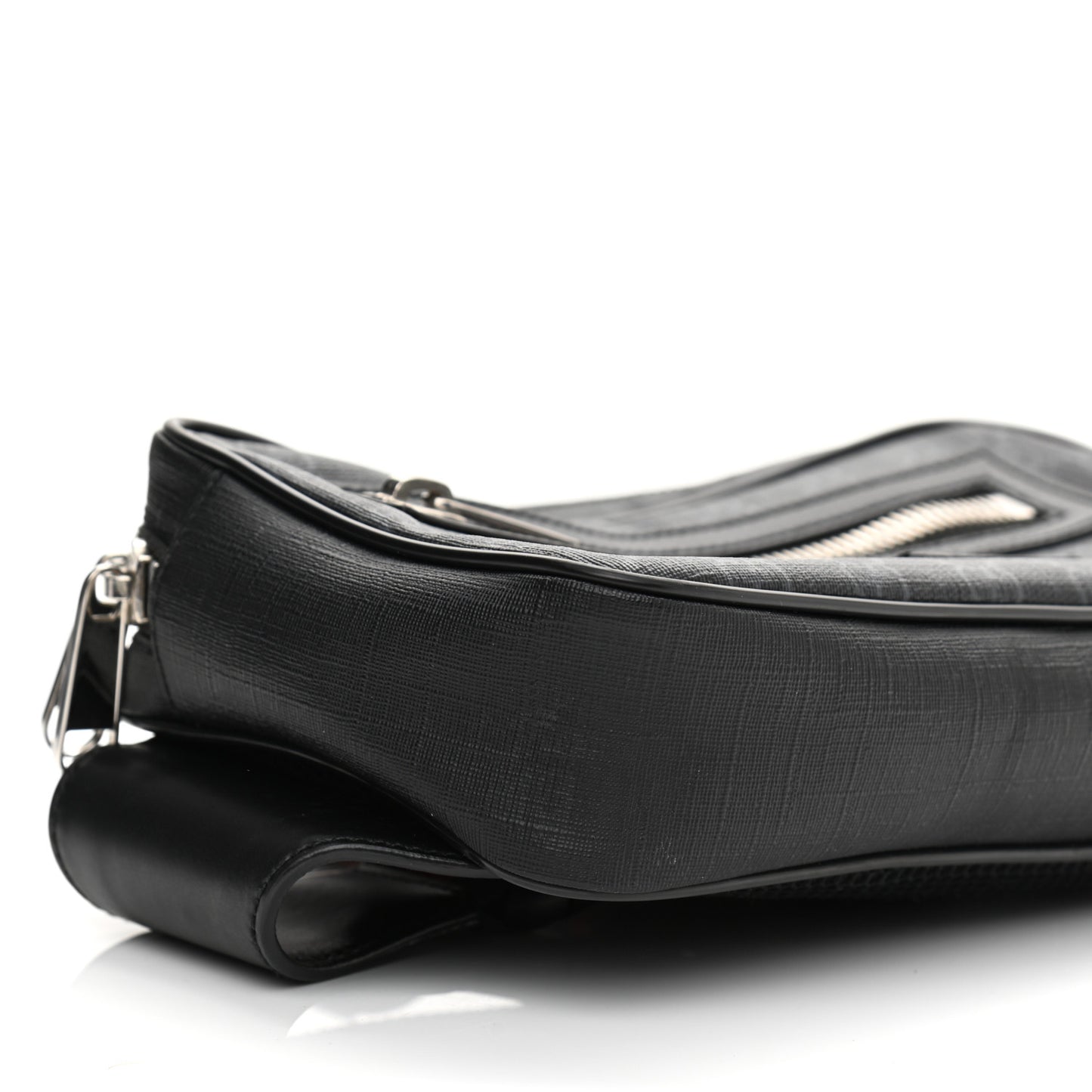 Soft GG Supreme Monogram Web Belt Bag Black Grey