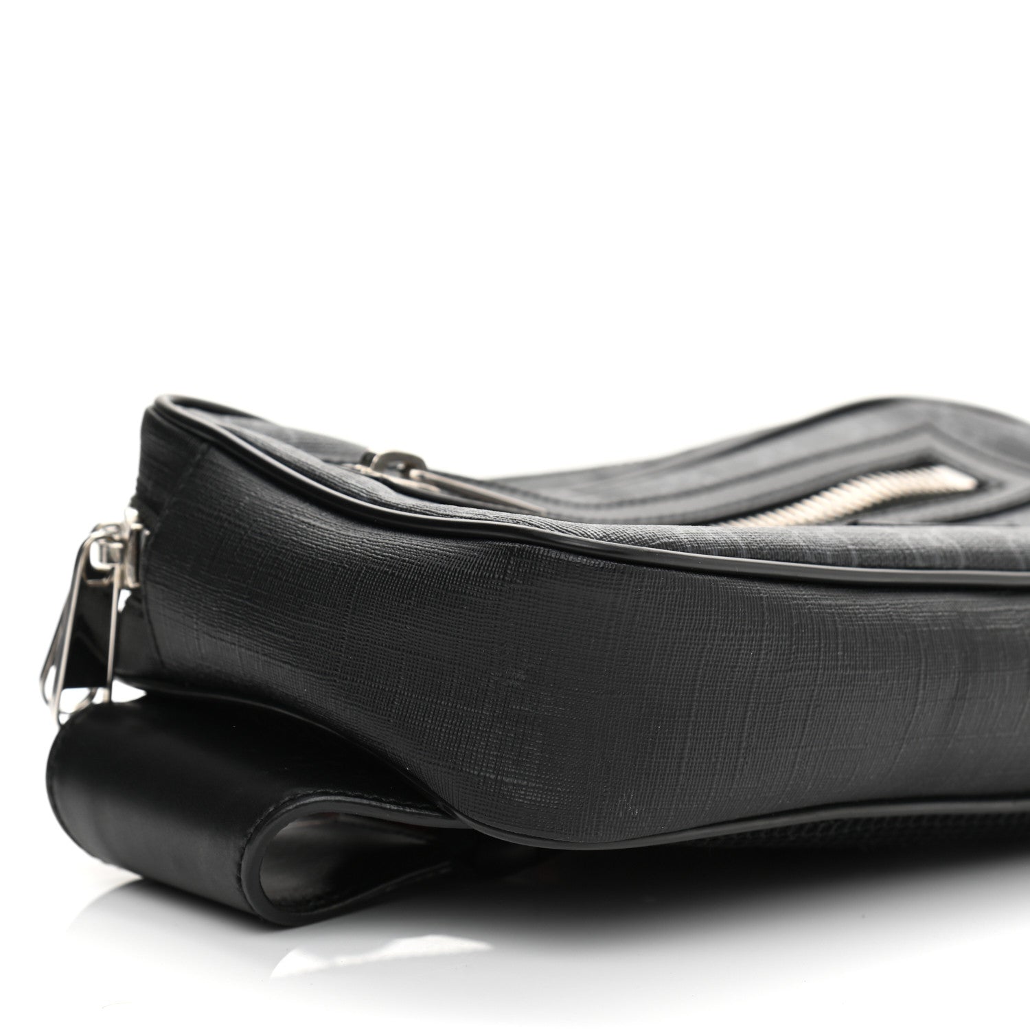 Gucci Soft GG Supreme Monogram Web Belt Bag Black Grey 9 of 10