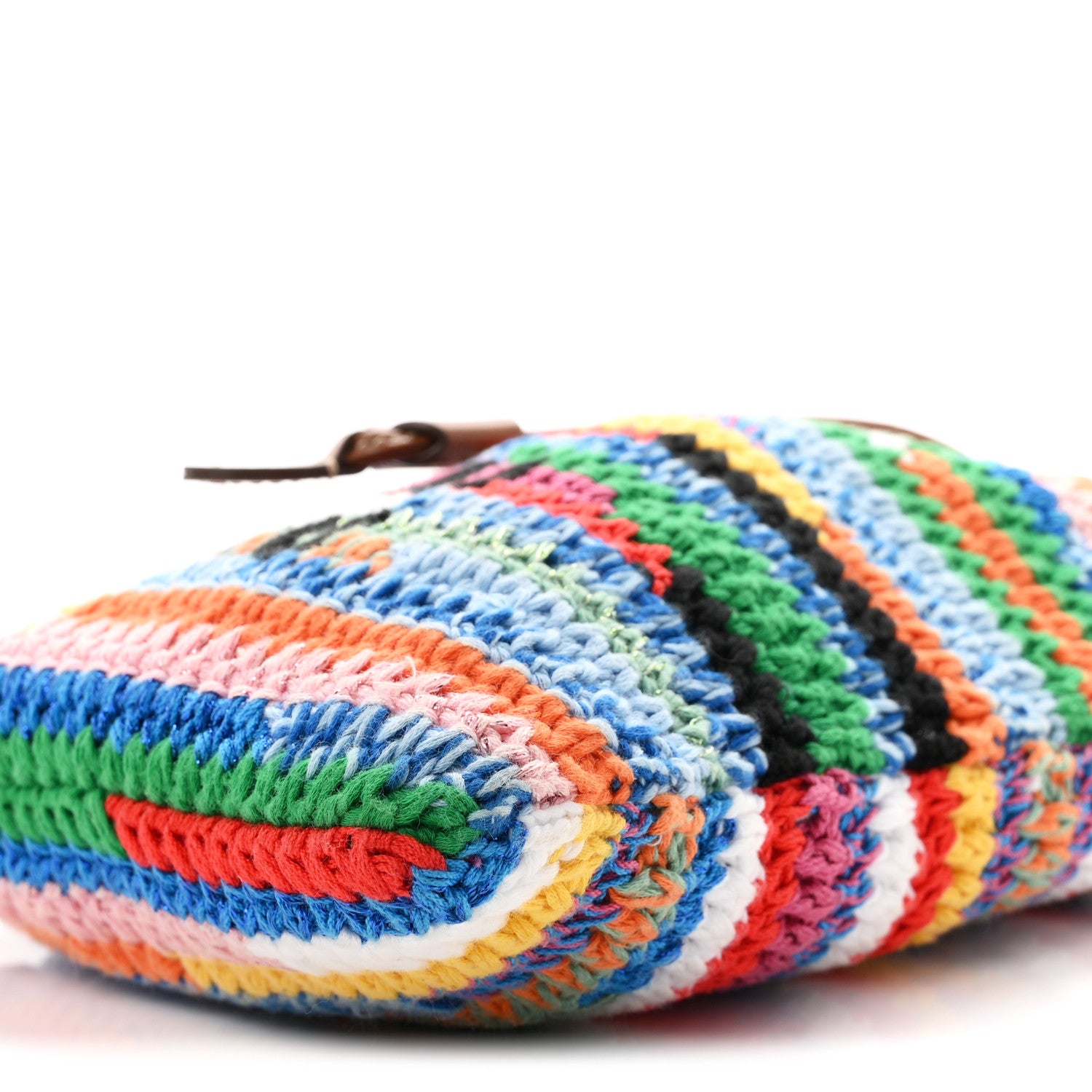 Miu Miu Fabric Crochet Drawstring Pouch Multicolor 10 of 11