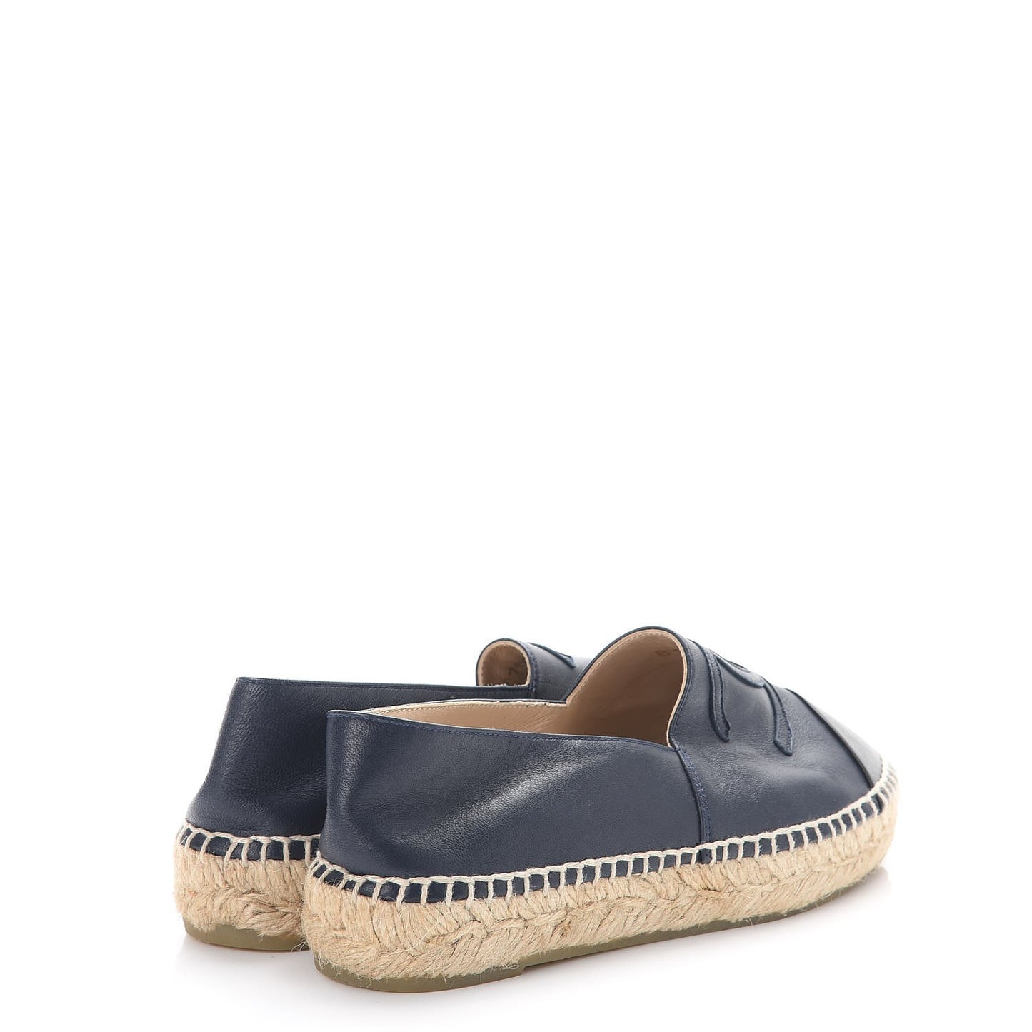 Lambskin CC Espadrilles 35 Navy Black