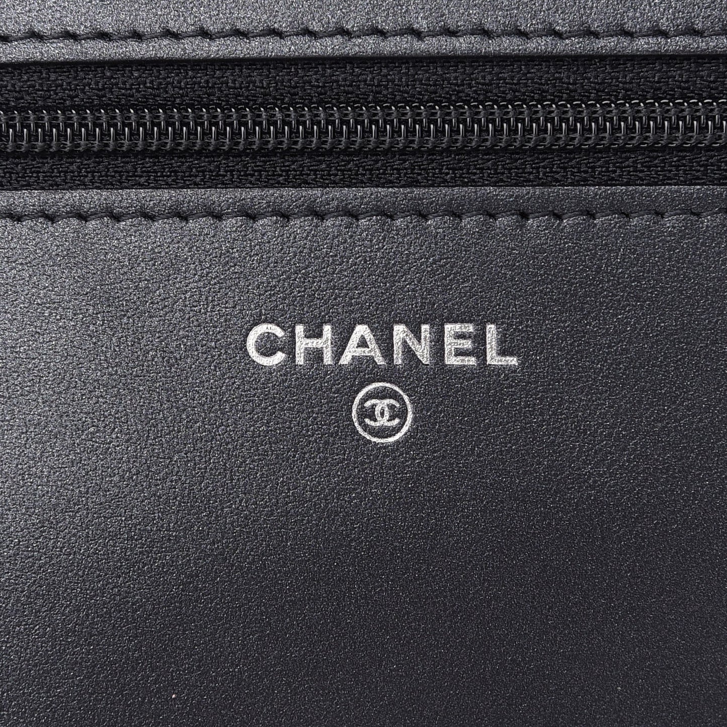 Caviar Quilted Vintage Mademoiselle Wallet On Chain WOC Black
