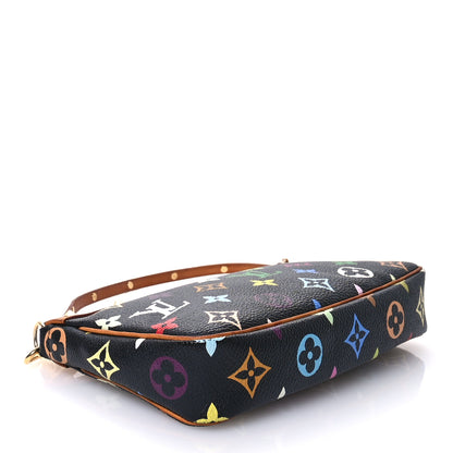 Louis Vuitton Monogram Multicolor Pochette Accessories Black 4 of 14