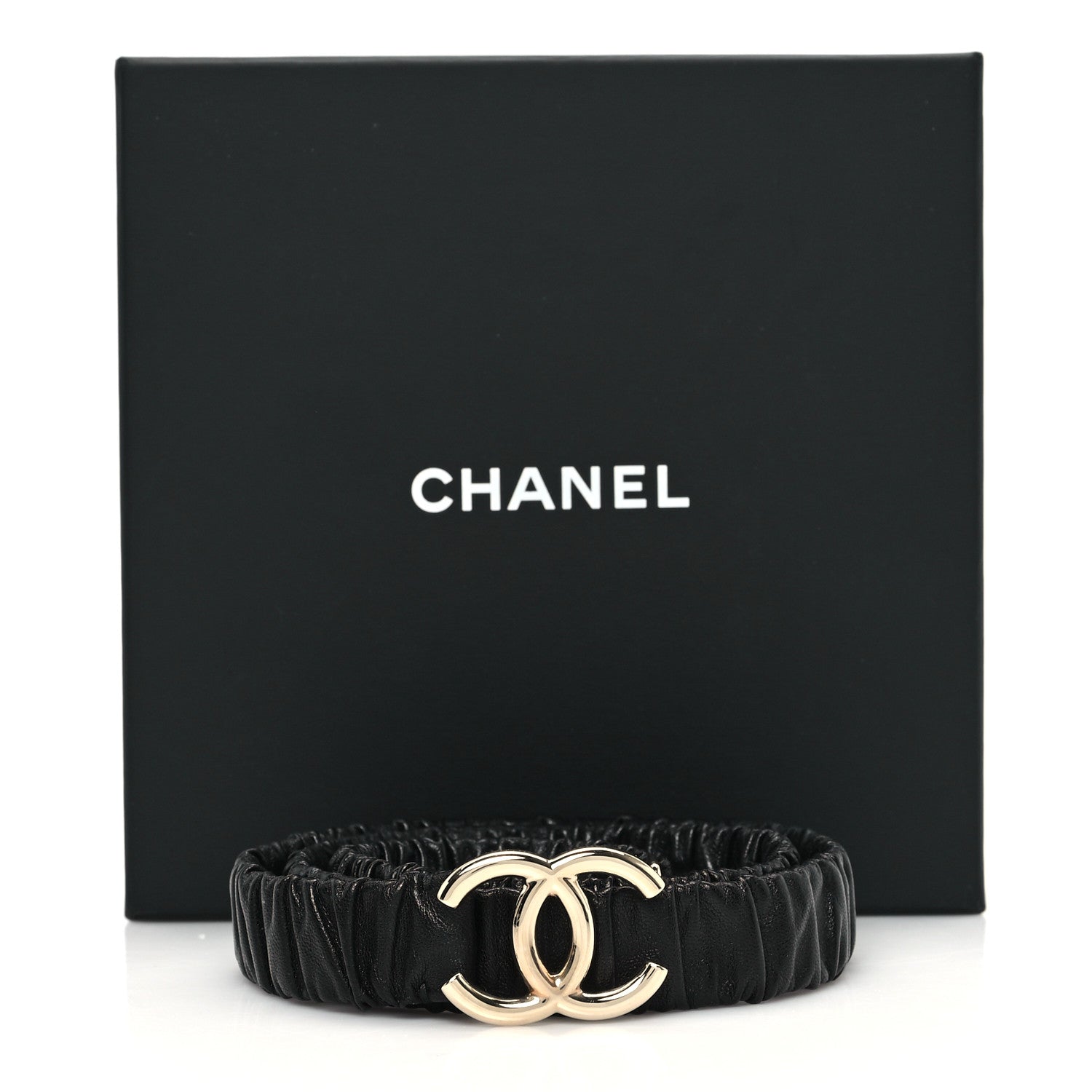 Chanel Calfskin CC Belt 85 34 Black 4 of 4