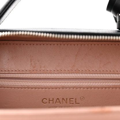 Chanel Caviar Quilted Large CC Filigree Vanity Case Black 13 of 14