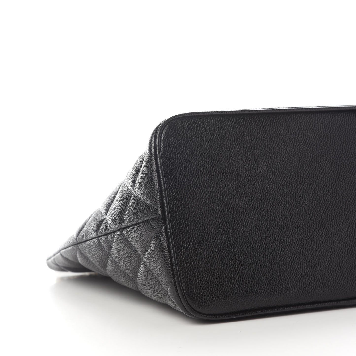 Caviar Quilted Medallion Tote Black