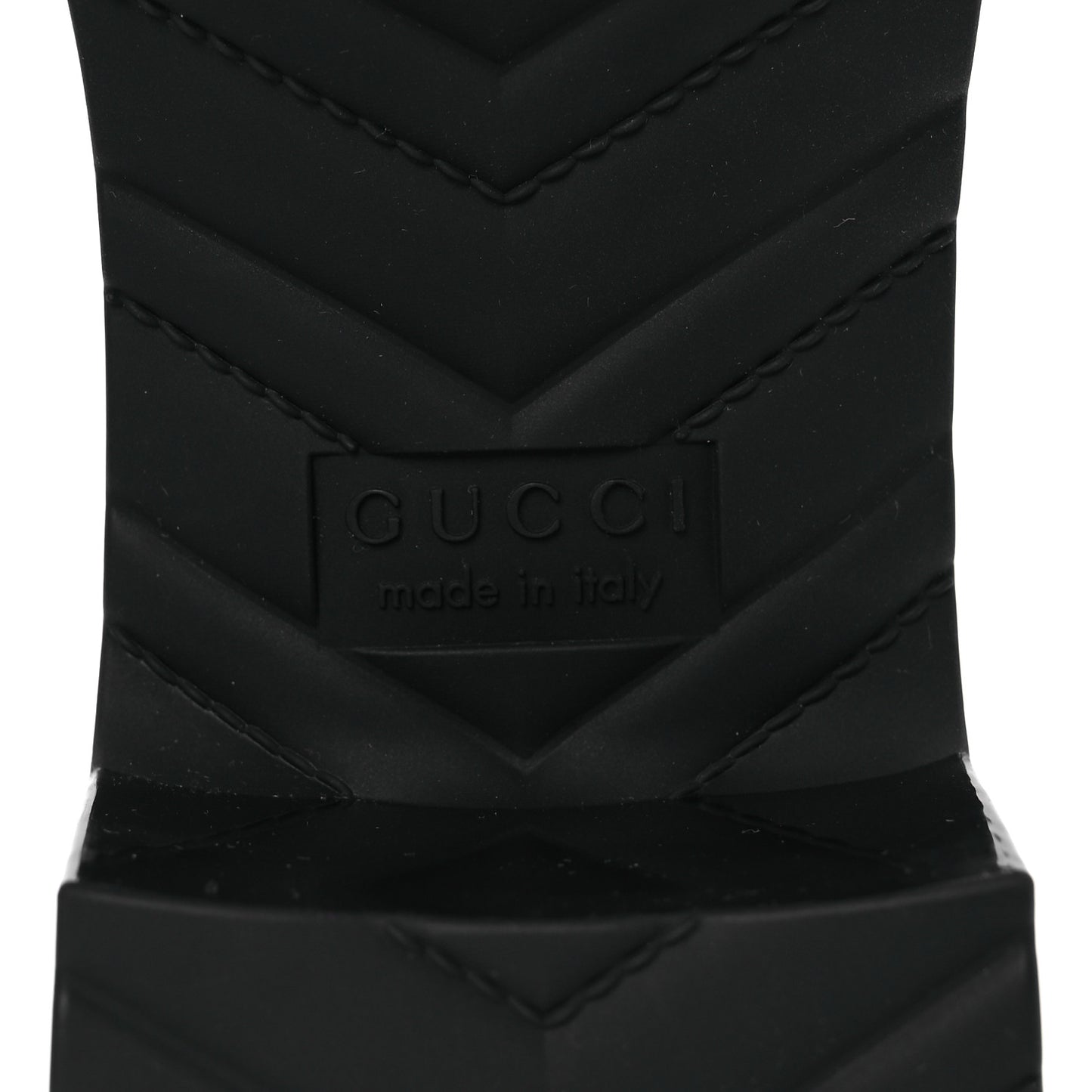 Rubber Gucci Logo Womens Platform 20/60mm Slide Sandals 41 Black