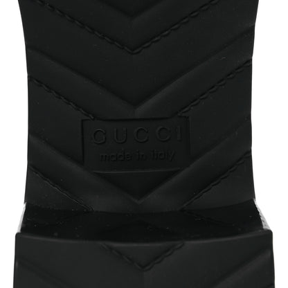 Gucci Rubber Gucci Logo Womens Platform 20/60mm Slide Sandals 41 Black 8 of 10