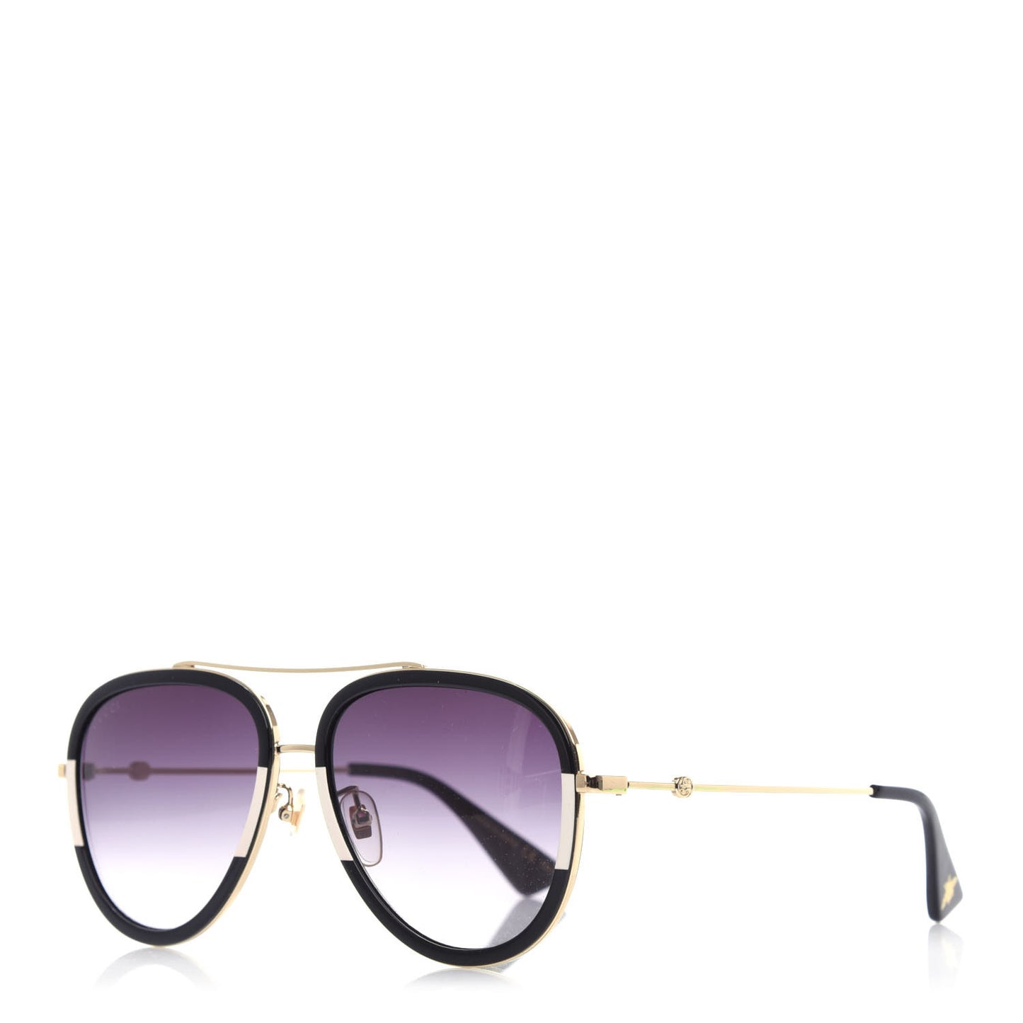 Aviator Sunglasses GG0062S Gold Black
