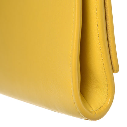 Saint Laurent Calfskin Classic Y Ligne Clutch Soleil 12 of 14
