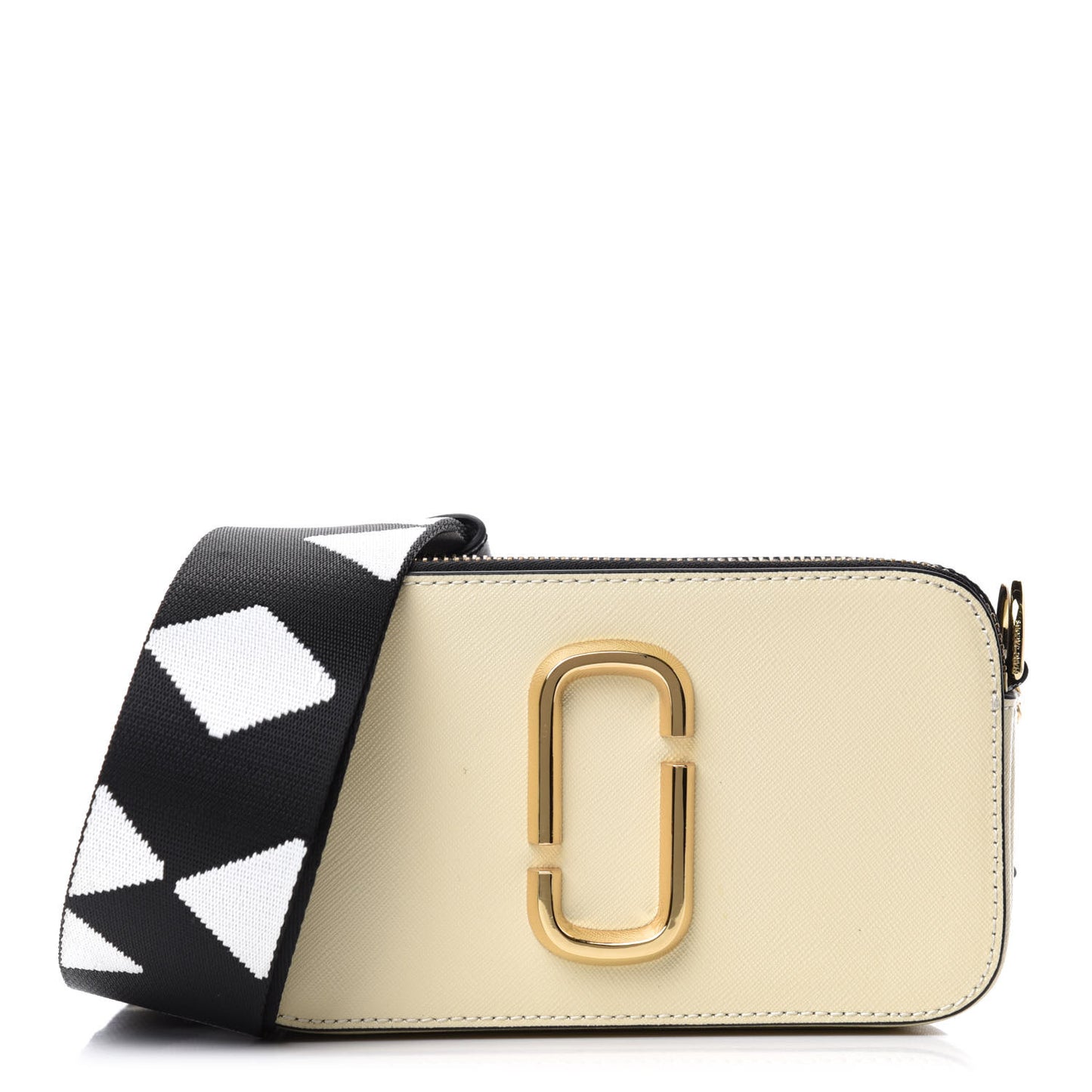 Saffiano Small Snapshot Camera Bag Cloud White Multicolor