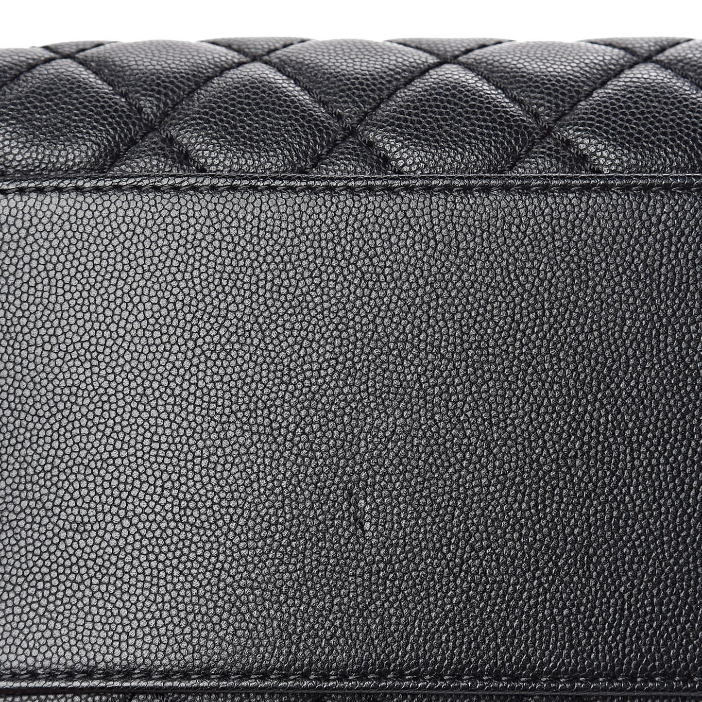 Caviar Quilted Medium Coco Handle Flap Black