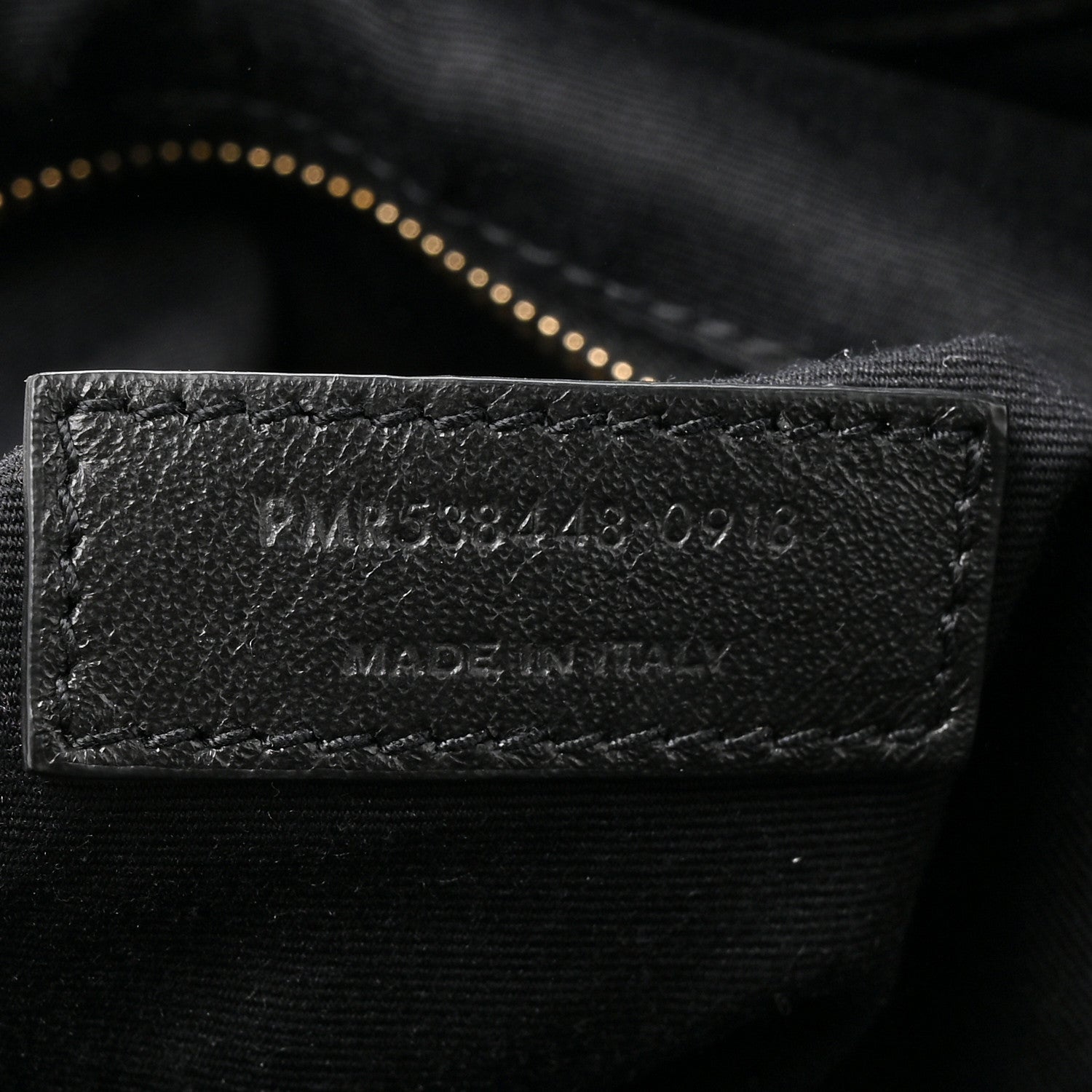 Saint Laurent Lambskin Charm Studded Teddy Drawstring Bag Black 7 of 11