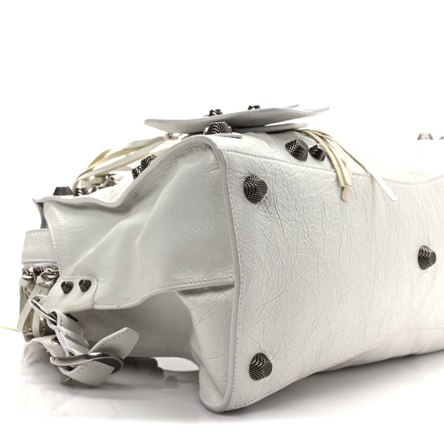 Agneau Arena Neo Cagole City Handbag Optic White