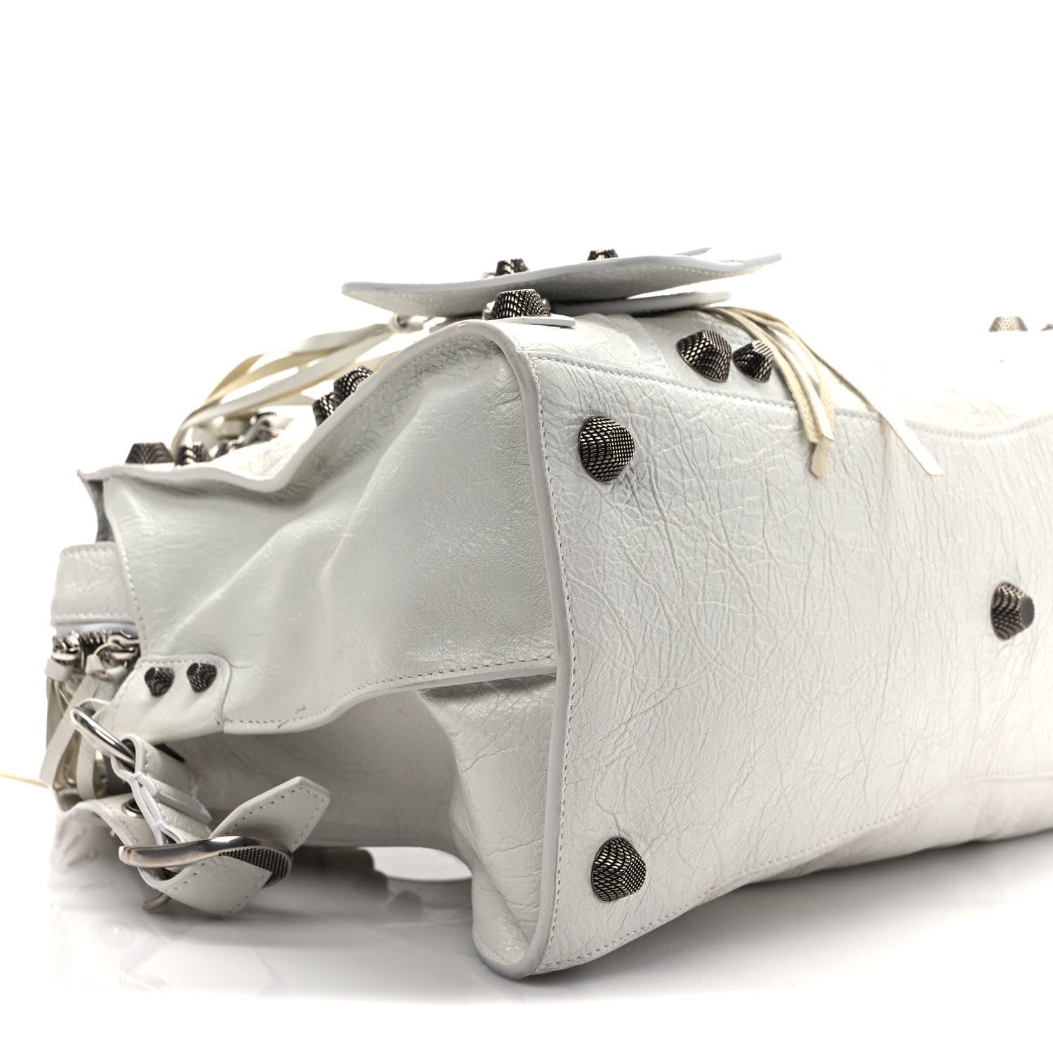 Balenciaga Agneau Arena Neo Cagole City Handbag Optic White 7 of 8