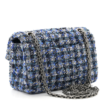 Chanel Tweed Quilted 2.55 Reissue Mini Flap Blue 3 of 10