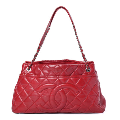 Chanel Caviar Quilted Timeless CC Soft Tote Red 1 of 4
