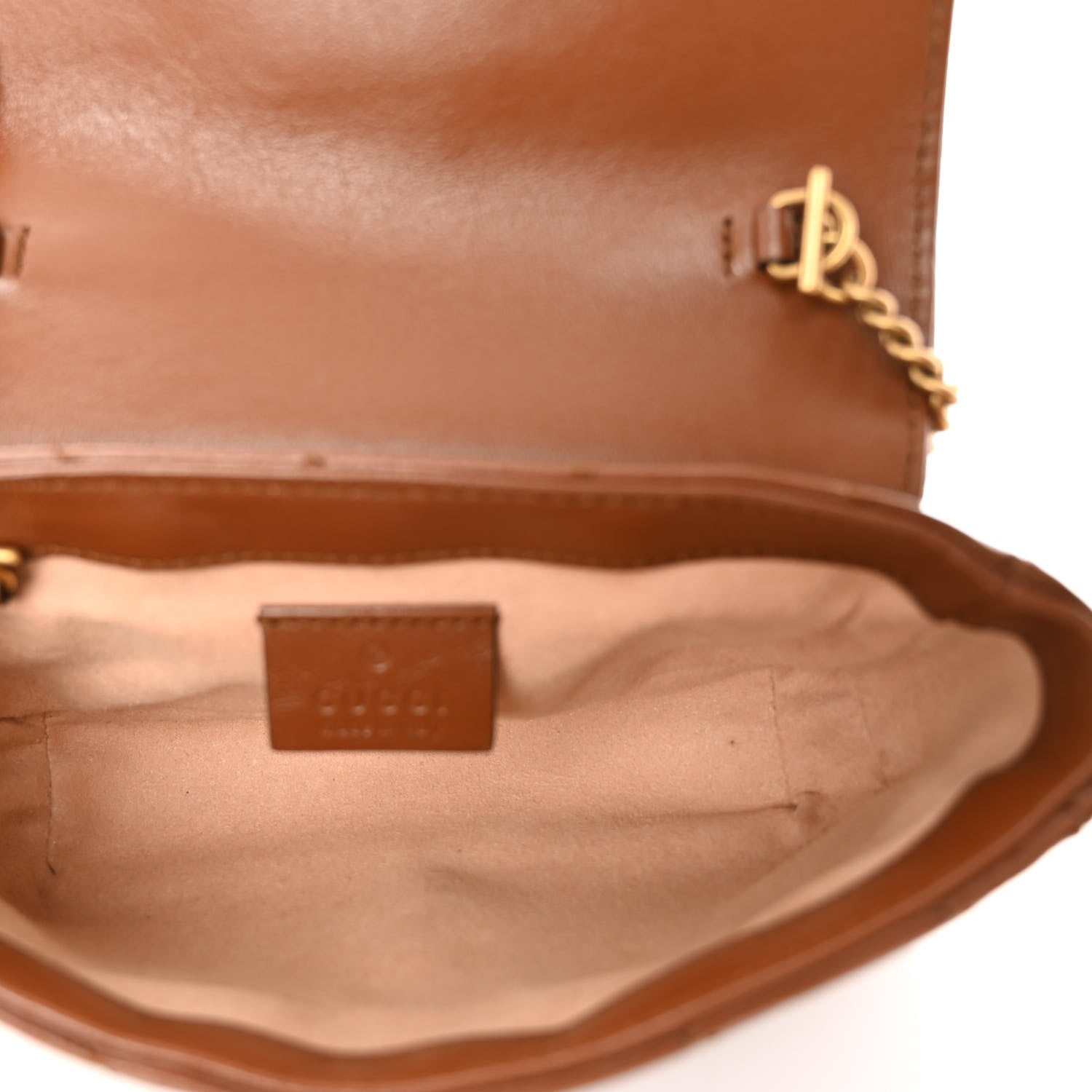 Gucci Azalea Calfskin Matelasse Diagonal Super Mini GG Marmont Shoulder Bag Cuir 5 of 10
