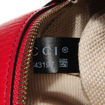 Gucci Pebbled Calfskin Small Soho Disco Bag Vibrant Red 9 of 9