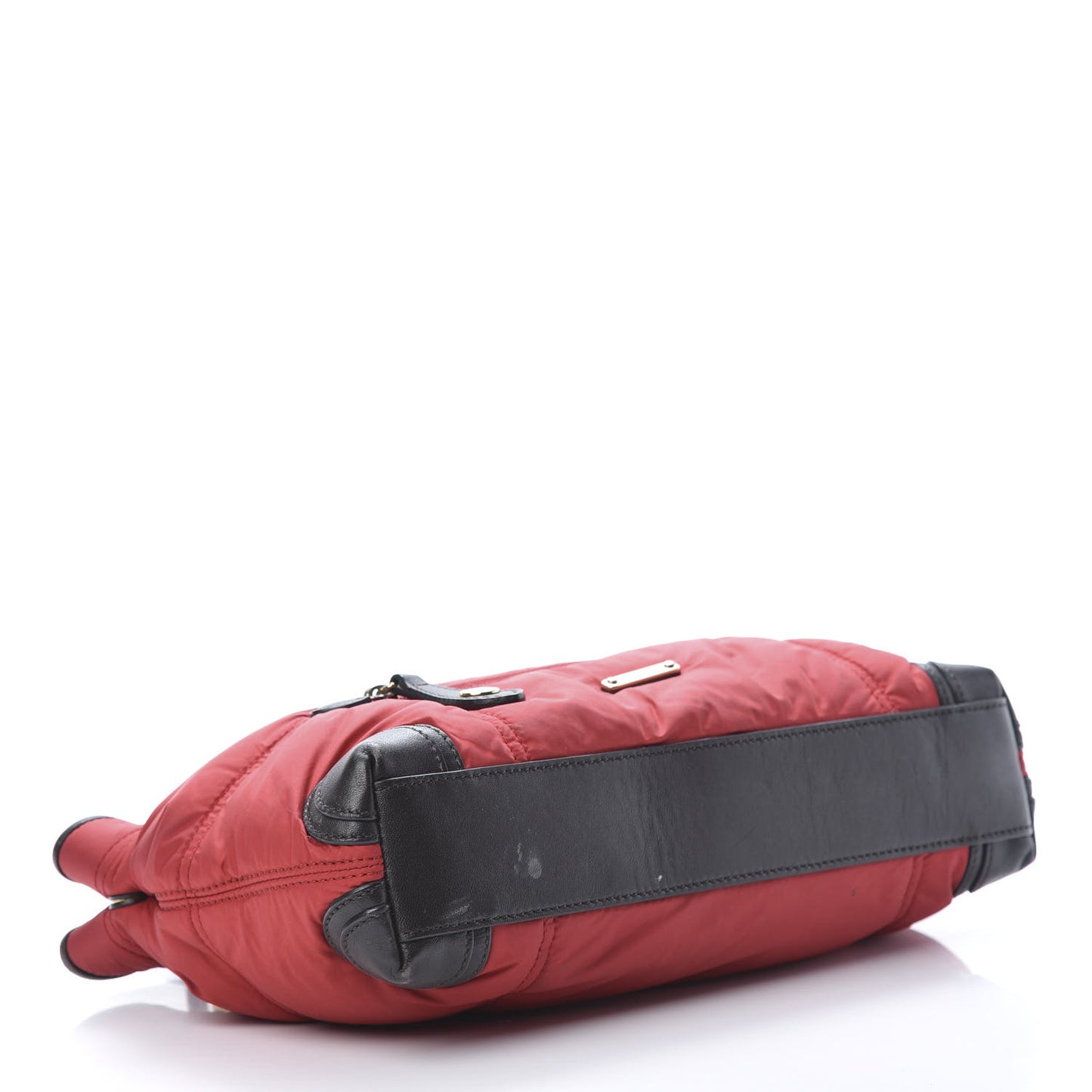 Nylon Quilted Tote Red