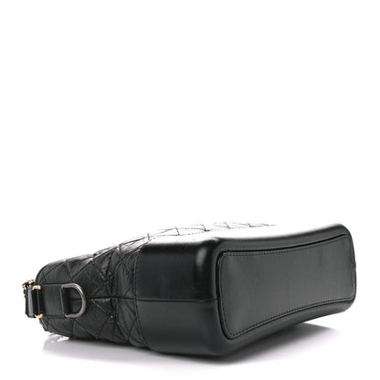 Chanel Aged Calfskin Quilted Medium Gabrielle Hobo Black 4 of 12
