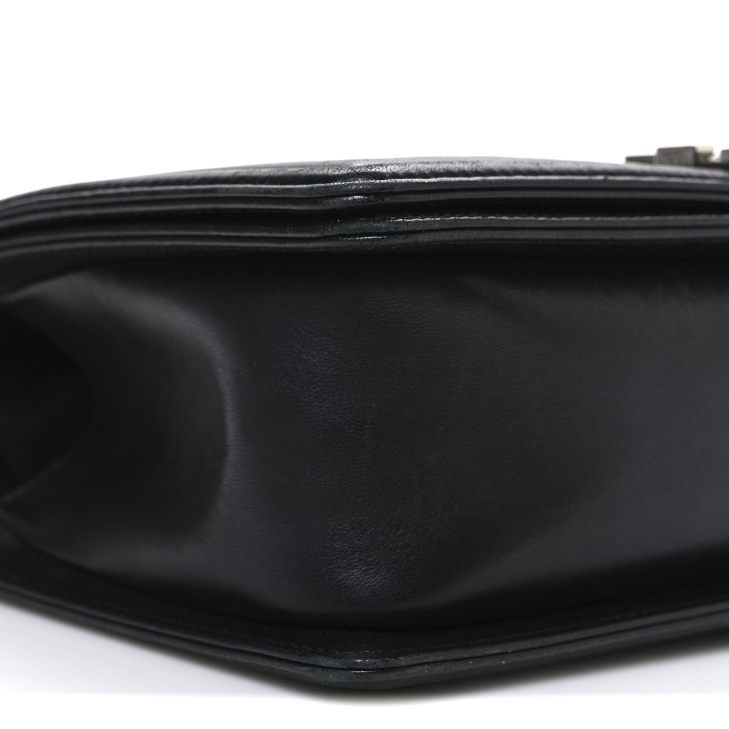 Chanel Lambskin Iridescent PVC Chevron Quilted Medium Boy Flap Black Silver 9 of 11