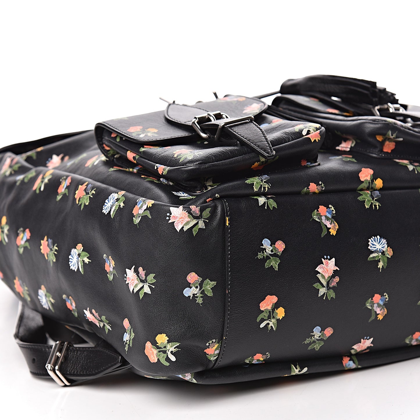 Calfskin Prairie Flower Printed Festival Backpack Multicolor