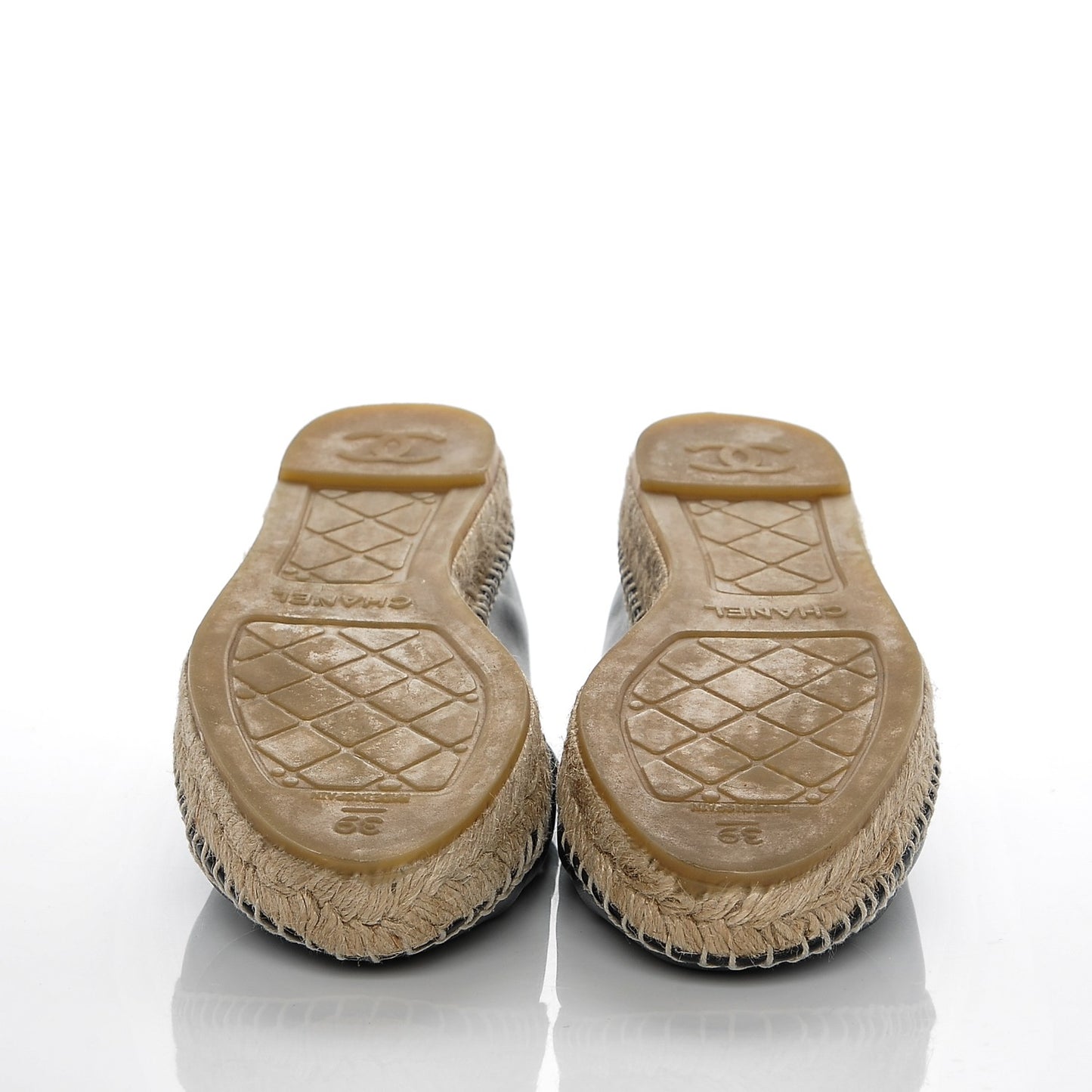 Lambskin CC Espadrilles 39 Black