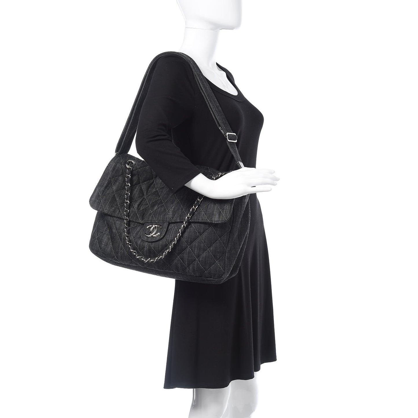 Denim Quilted Stretch Spirit Messenger Bag